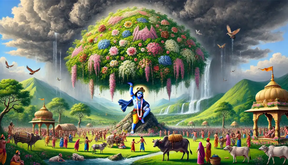 Why Did Lord Krishna Lift Govardhan Mountain on His Little Finger ? Why Did Lord Krishna Lift Govardhan Mountain on His Little Finger ?
